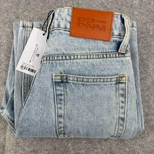 New Princess Polly Straight Leg Jean Womens 6 Petite 24x28 Light Wash Destressed